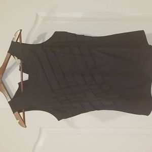 Banana Republic | Dark Blue Ruffle Dressy Top Sz 8